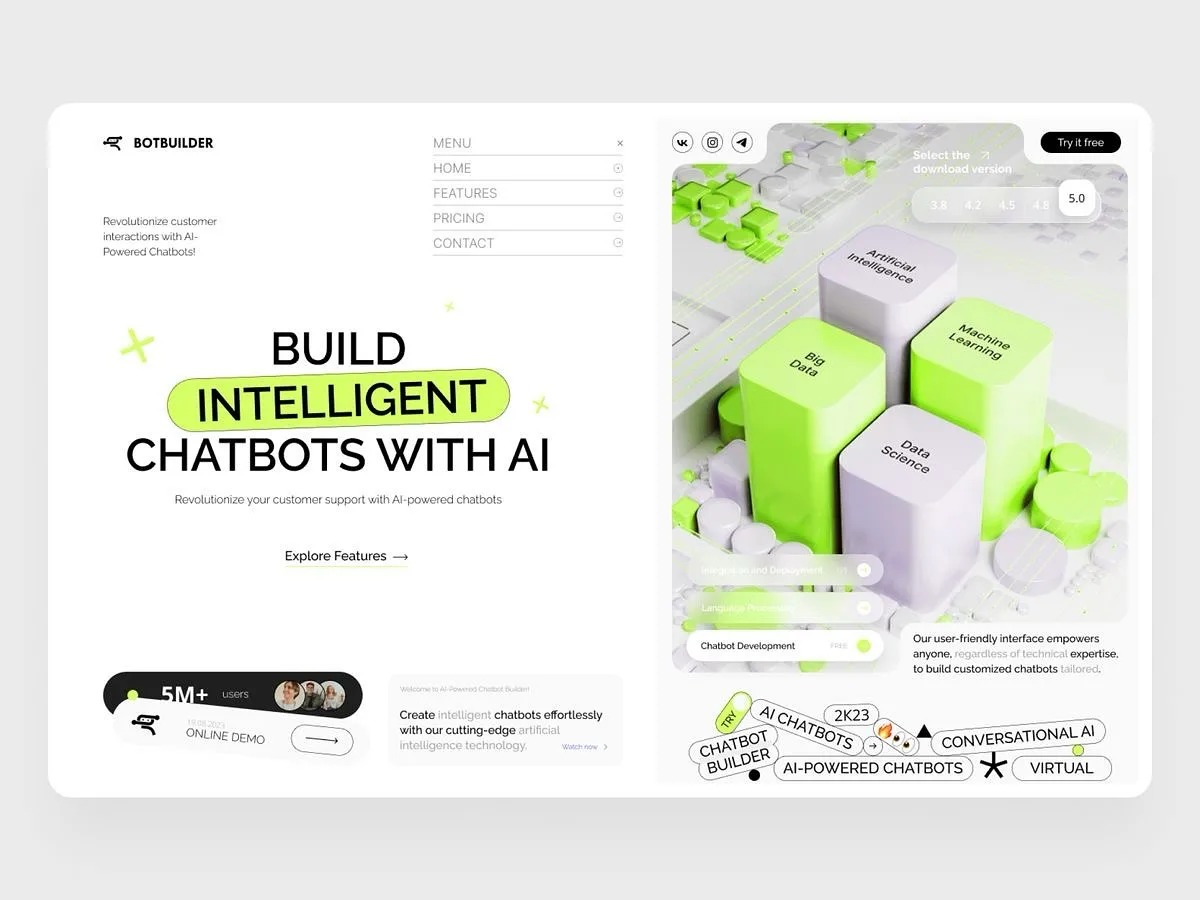 AI SaaS dashboard design